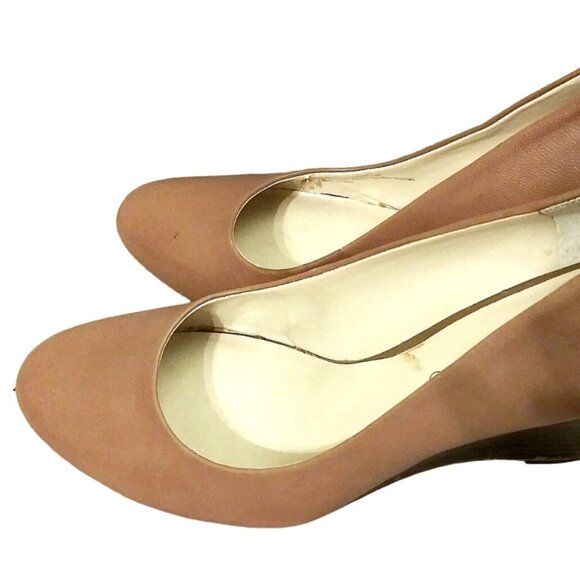 Franco Sarto Helio Leather Wedge Pumps, Size 10M Wedge Shoe, High Heel Wedge - Picture 14 of 16